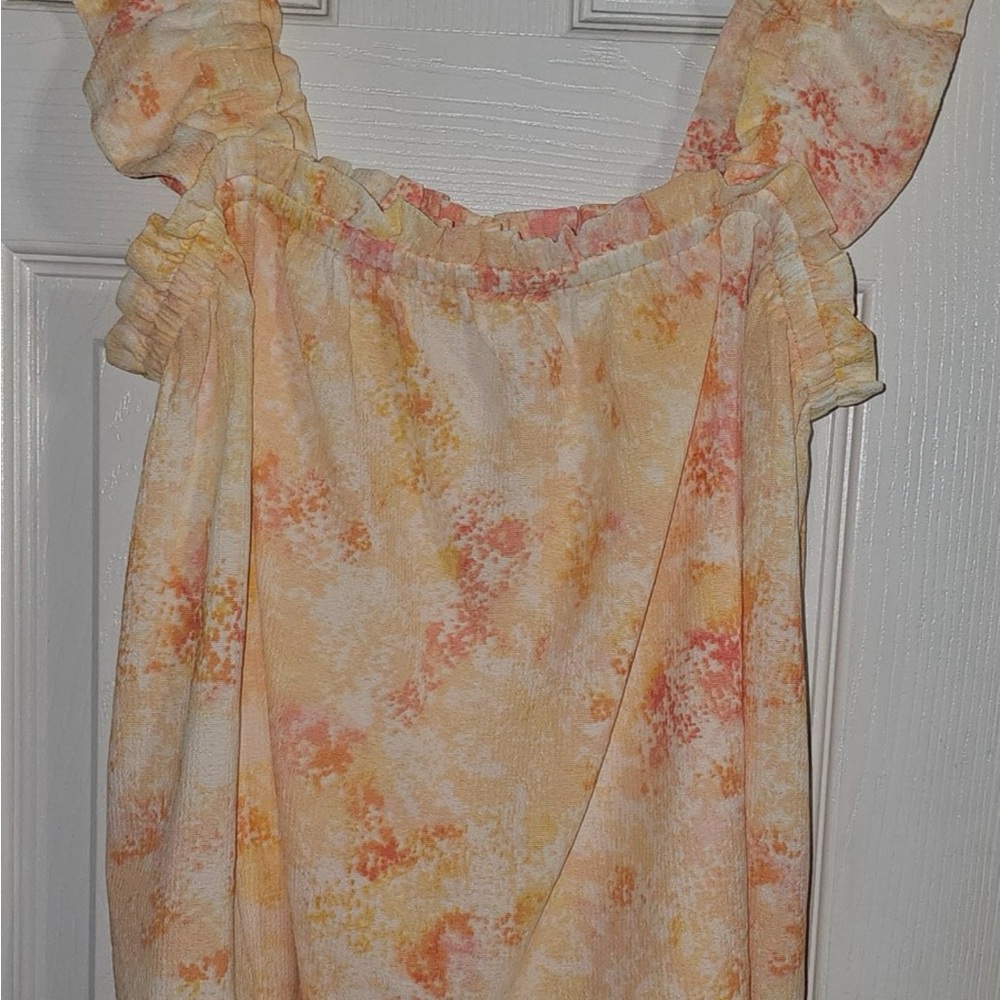 LuLaRoe daisy ruffle top M NWT
